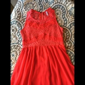 Beautiful chiffon, lace, and embroidered dress!